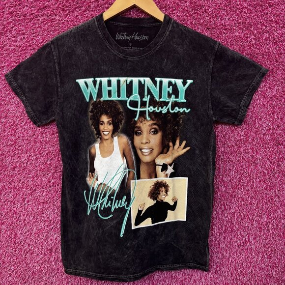 Whitney Houston Collage black tee size small - Picture 1 of 6